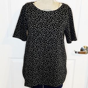 NWT LOFT Textured Short Sleeve Top F27